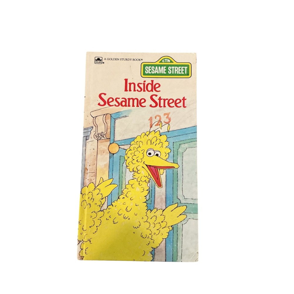 Inside‎ Sesame Street A Golden Sturdy Book Big Bird Vintage 1986 0-307-12142-9